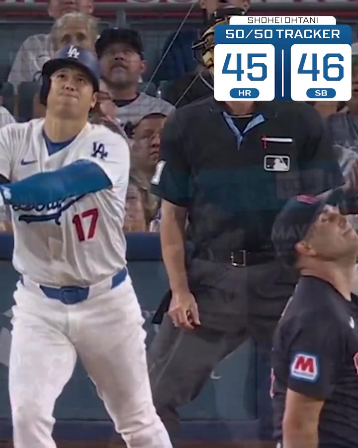 10年7亿合同值了!大谷翔平成为MLB史上首位45轰+45盗垒球员