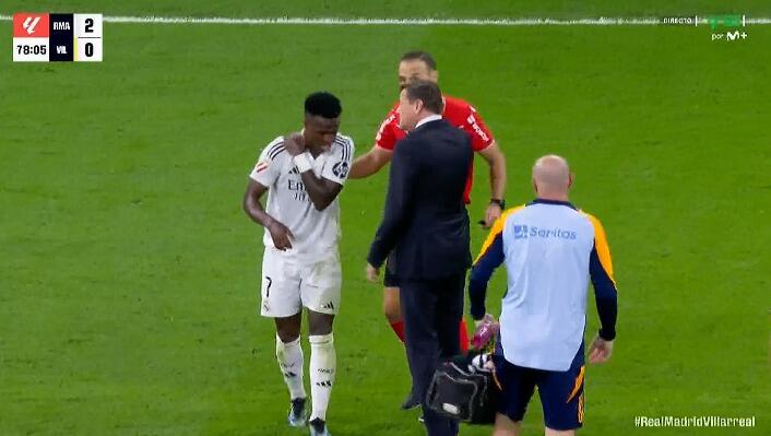 😥皇马官方:维尼修斯颈椎损伤,伤情进展有待进一步观察